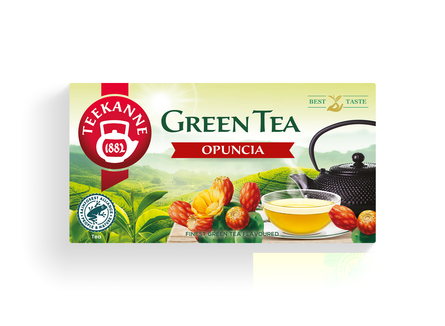 Zelený čaj opuncie